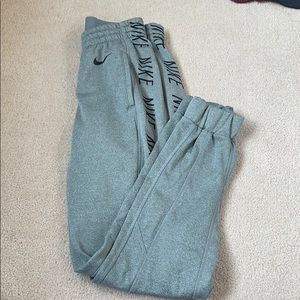 Grey Nike joggers